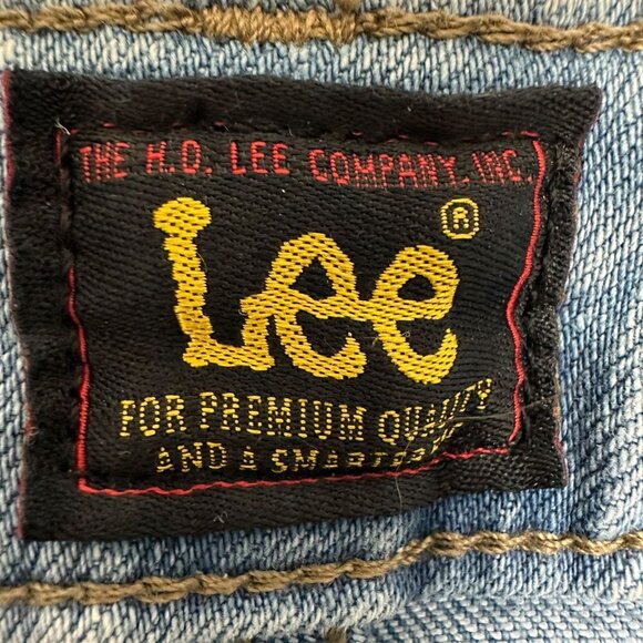 Lee Womens Midrise Straight Leg Jeans Size 8 M Light Blue Denim Cotton Blend - Picture 7 of 10